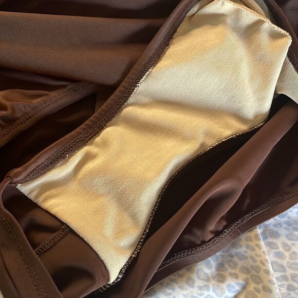 Leopard print one piece swimsuit swim dress size 18W - Picture 9 of 15